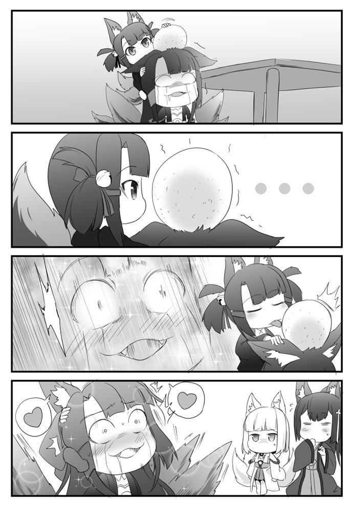kaga, akagi, amagi, and akagi-chan (azur lane) drawn by steed_(steed_enterprise)