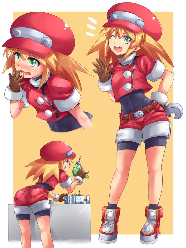 roll caskett (mega man and 1 more) drawn by kitayama_miuki