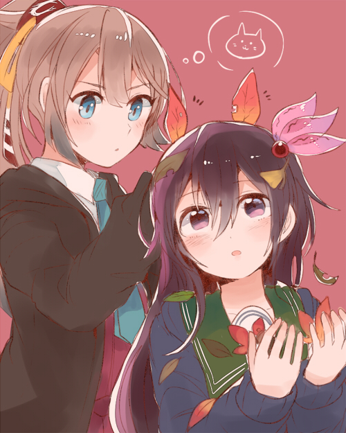 kisaragi, kazagumo, and kisaragi kai ni (kantai collection) drawn by itomugi-kun