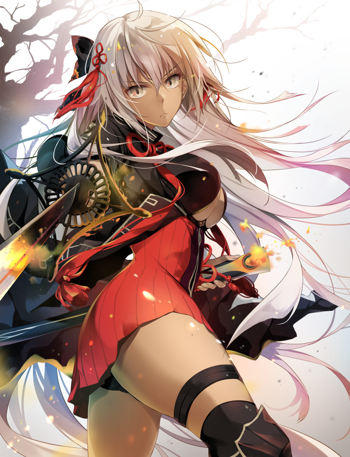 okita souji and okita souji alter (fate and 1 more) drawn by hirai_yuzuki