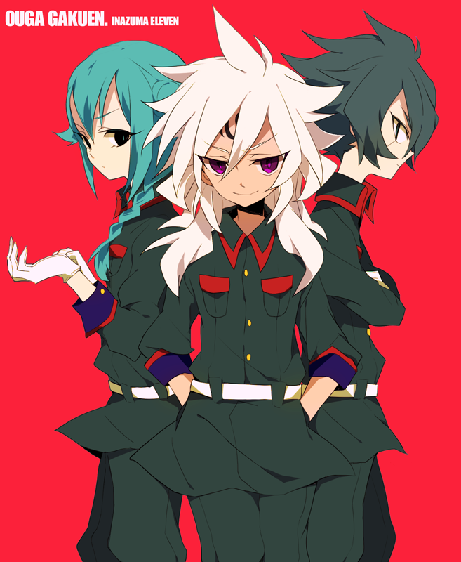 mistorene callus, baddap sleed, and eska bamel (inazuma eleven) drawn by amesawa_mokke