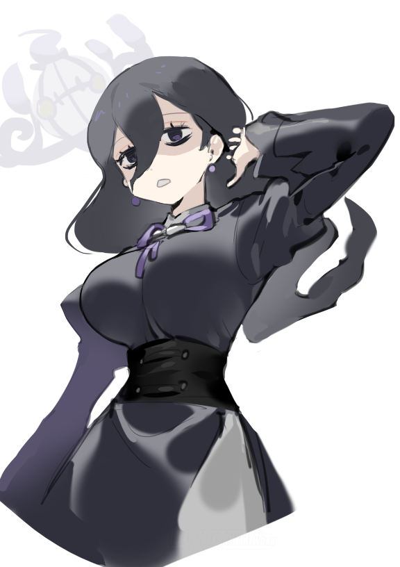 hex maniac and chandelure (pokemon and 1 more) drawn by raine_(acke2445)
