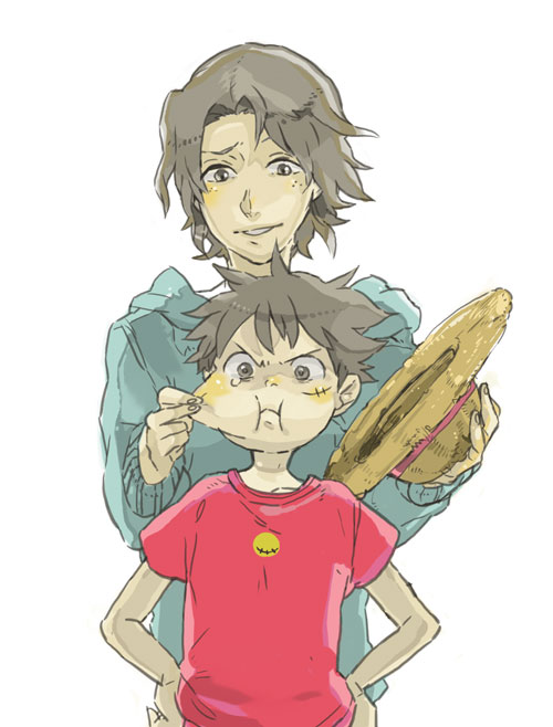 monkey d. luffy and portgas d. ace (one piece) drawn by koko_(coco_-_coco)