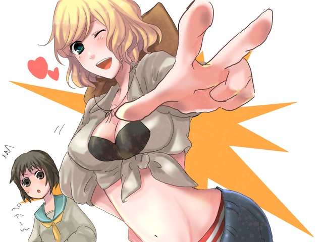 japan and america (axis powers hetalia) drawn by pepushii_(aguri)