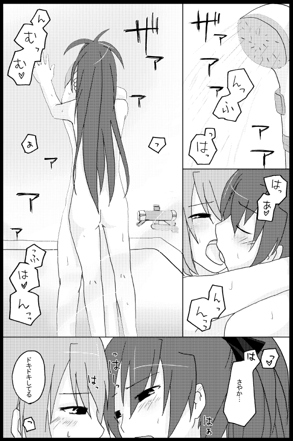 miki sayaka and sakura kyoko (mahou shoujo madoka magica) drawn by birman_h