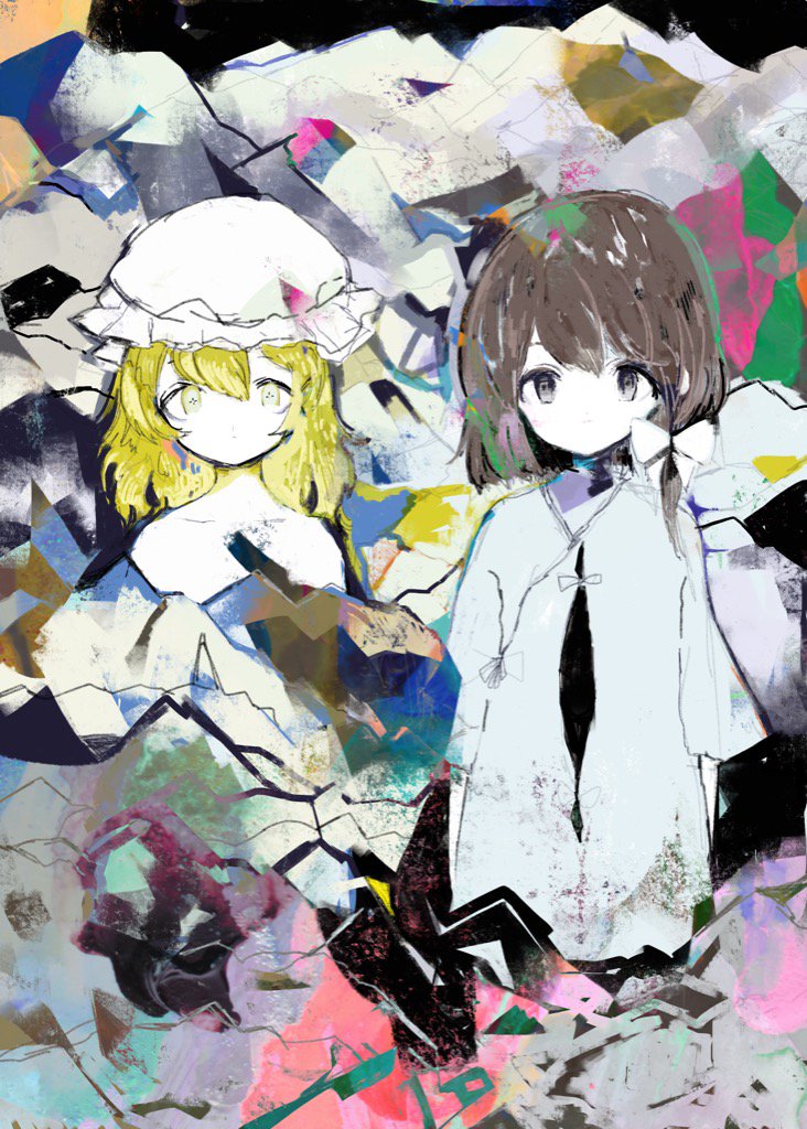 usami renko and maribel hearn (touhou) drawn by tsukamoto_anabone