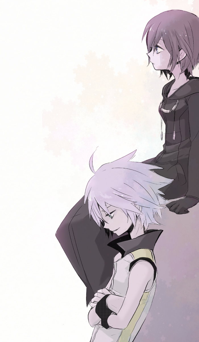 riku and xion (kingdom hearts and 2 more) drawn by mendesendofworld