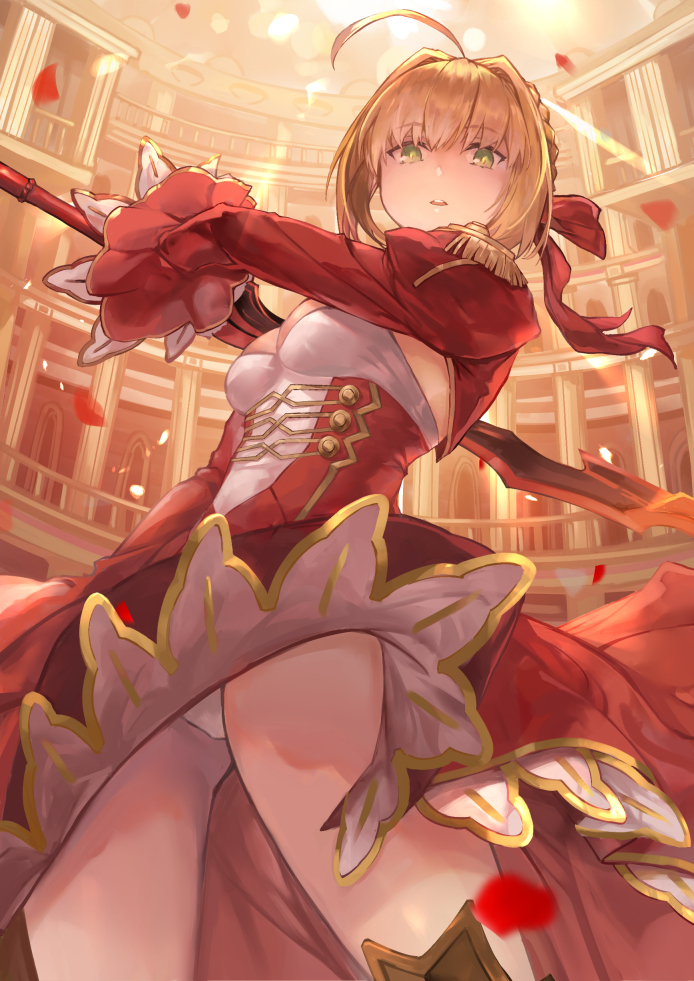 nero claudius (fate and 2 more) drawn by bkko