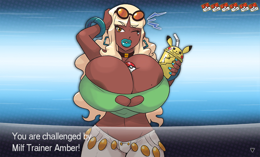 pikachu and amber (pokemon and 1 more) drawn by carmessi