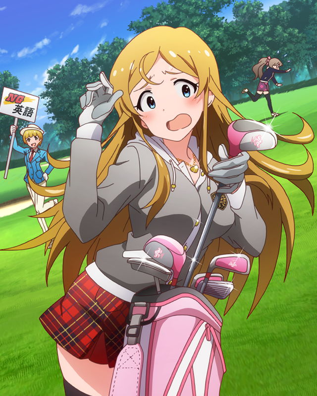 hakozaki serika, fukuda noriko, and shinomiya karen (idolmaster and 1 more)