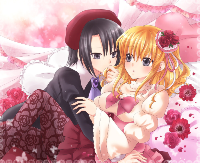 ushiromiya jessica and kanon (umineko no naku koro ni) drawn by maekawa_suu