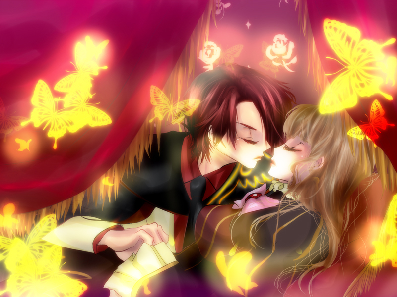 beatrice and ushiromiya battler (umineko no naku koro ni) drawn by hayuru_ra