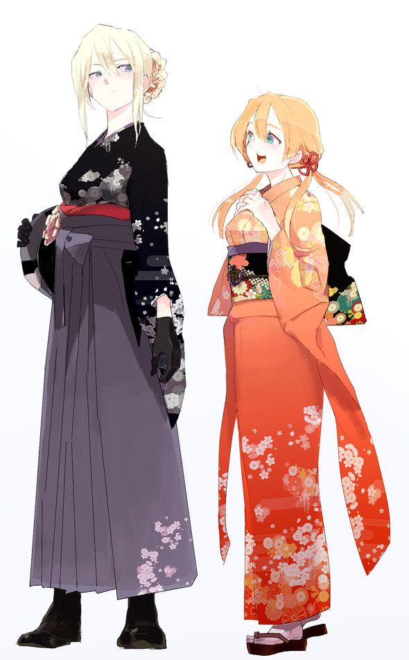 prinz eugen and bismarck (kantai collection) drawn by hageshii_nakano
