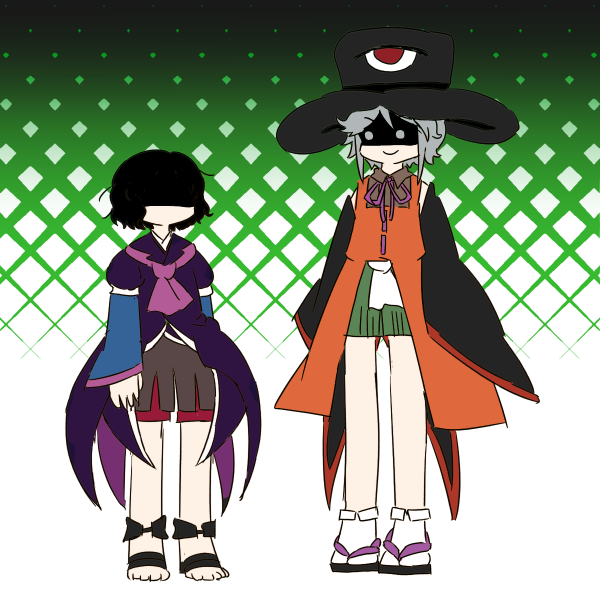 enraku tsubakura, houlen yabusame, kuzu suzumi, and clause (len'en) drawn by chikafumikou