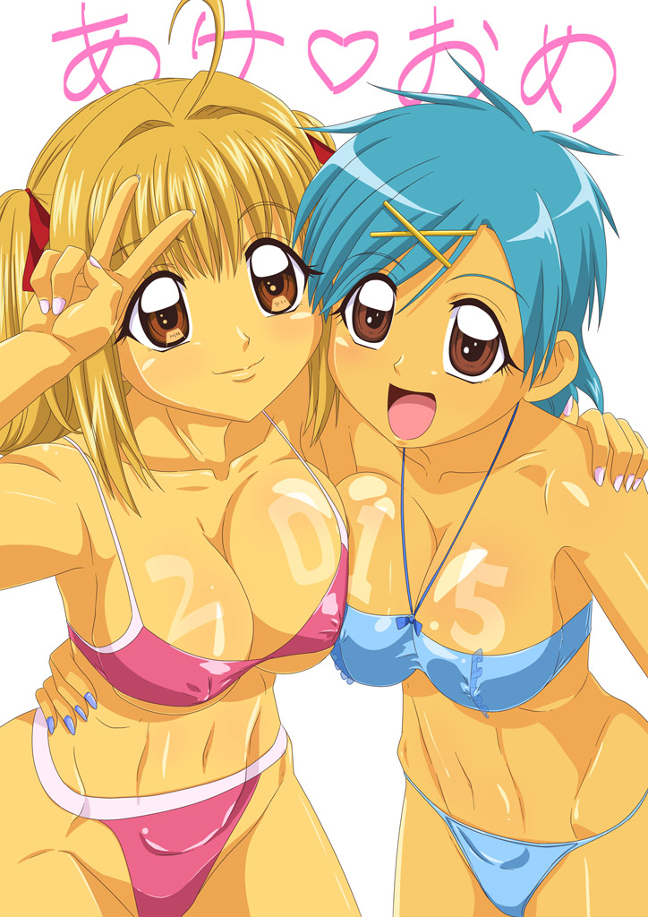 nanami lucia and houshou hanon (mermaid melody pichi pichi pitch) drawn by ankoku_tiger