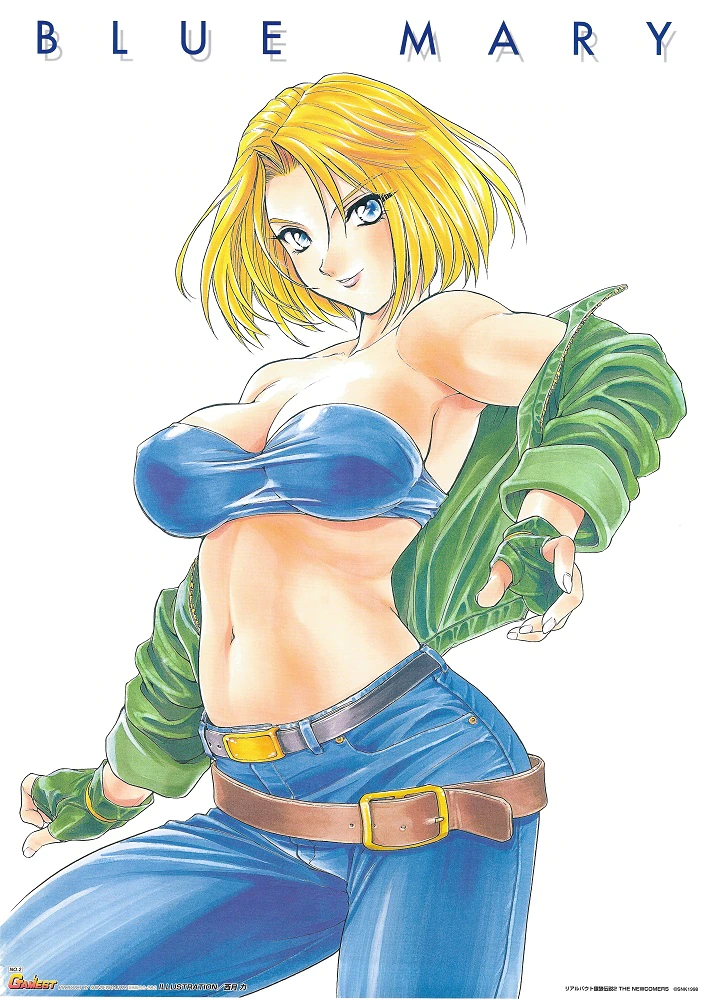 blue mary (the king of fighters and 3 more) drawn by nishitsuki_tsutomu