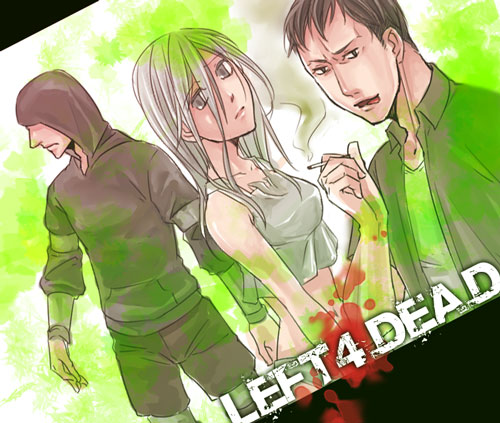 witch, hunter, and smoker (left 4 dead and 1 more) drawn by shibuki_oroshi