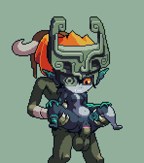 midna (the legend of zelda and 1 more) drawn by kyrieru
