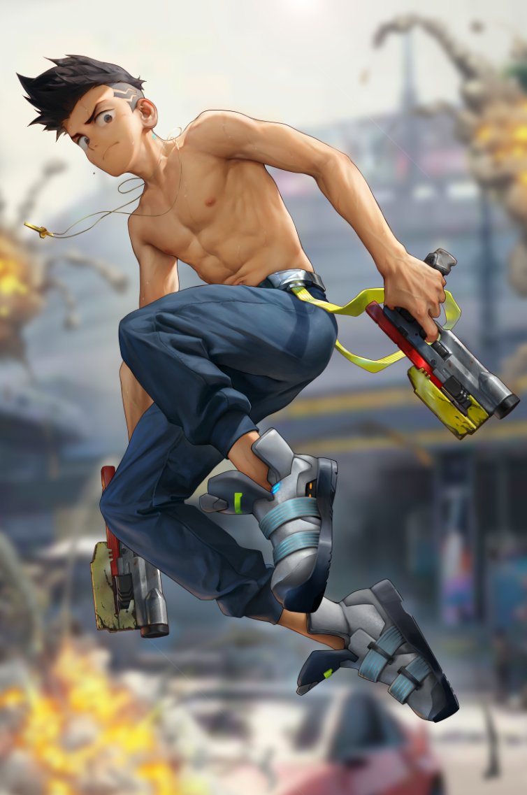 david martinez (cyberpunk and 1 more) drawn by beitemian