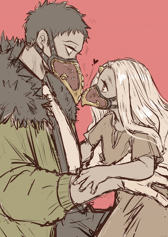 eri and overhaul (boku no hero academia) drawn by qaz14wsx15