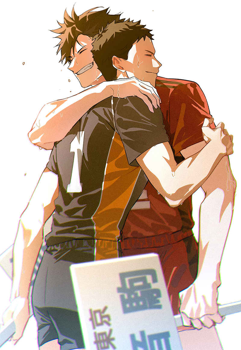 kuroo tetsurou and sawamura daichi (haikyuu!!) drawn by uneechip