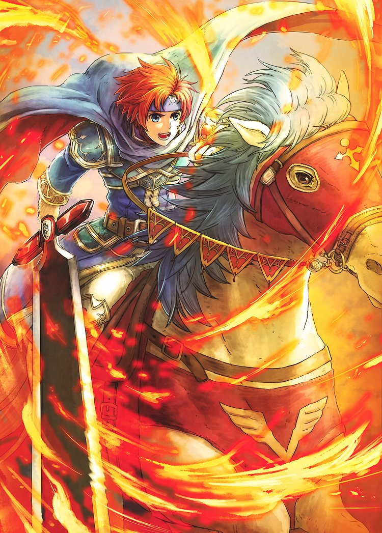 eliwood and roy (fire emblem and 3 more) drawn by asukan