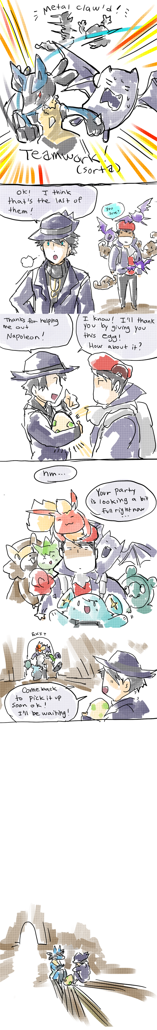 lucario, flareon, lucas, shinx, zubat, and 8 more (pokemon and 1 more) drawn by njike
