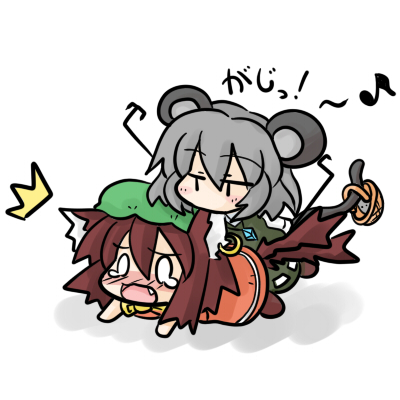 chen and nazrin (touhou and 1 more) drawn by yanagi_(nurikoboshi)