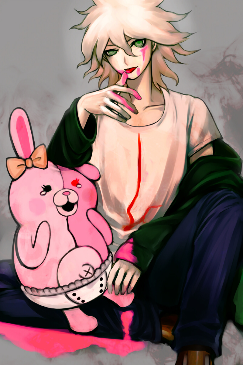 komaeda nagito and monomi (danganronpa and 1 more) drawn by raran