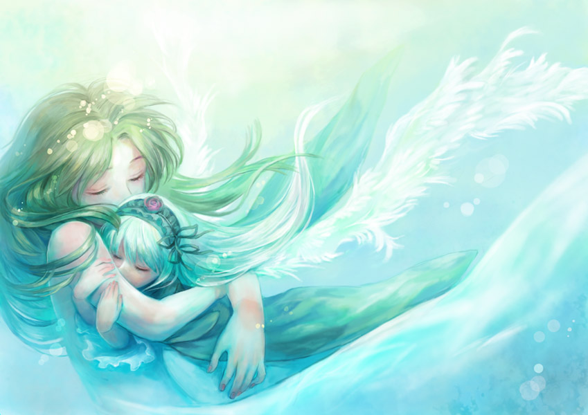 suigintou and kakizaki megu (rozen maiden) drawn by miya_(foolish_order)