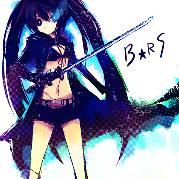 black rock shooter (black rock shooter) drawn by tsukahara