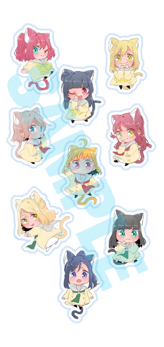 watanabe you, tsushima yoshiko, sakurauchi riko, takami chika, matsuura kanan, and 4 more (love live! and 1 more) drawn by kashikaze