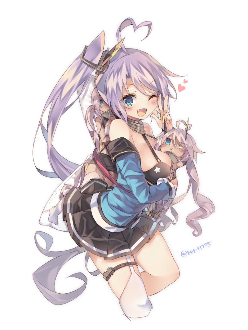 indianapolis and portland (azur lane) drawn by rento_(rukeai)