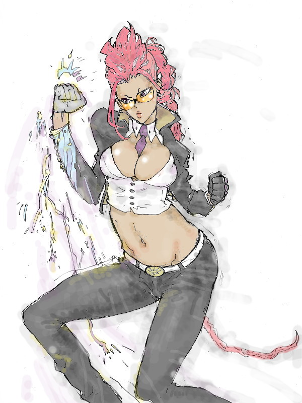 crimson viper (street fighter and 1 more) drawn by kyuraa_(kyura9een)
