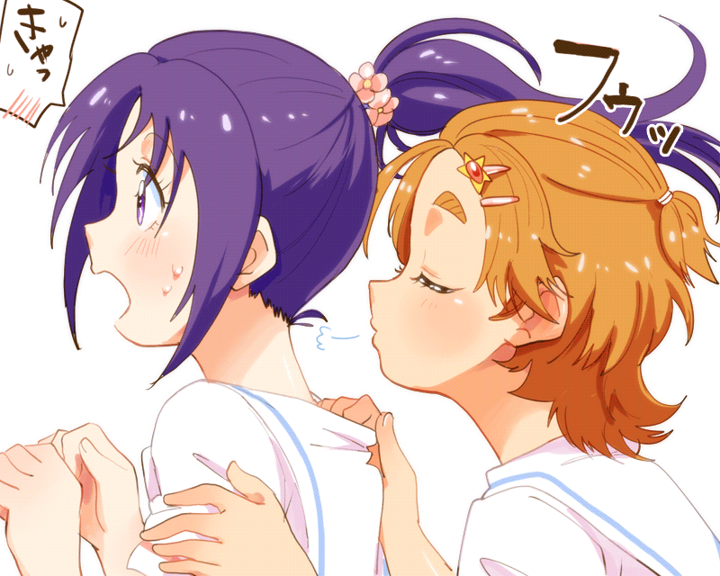 hyuuga saki and mishou mai (precure and 1 more) drawn by azuma_yukihiko