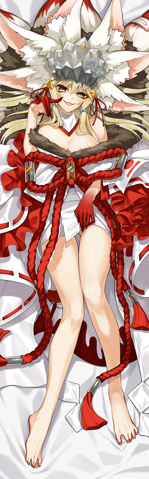 tamamo and koyanskaya (fate and 1 more) drawn by rkp