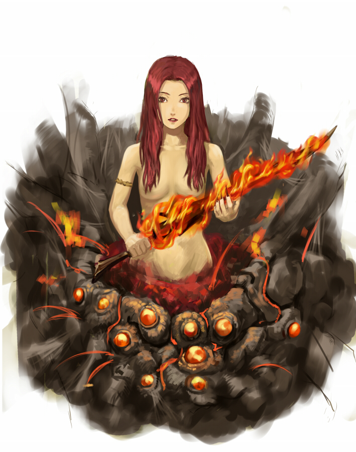 chaos witch quelaag (dark souls and 1 more) drawn by shigumo_(shigeru)