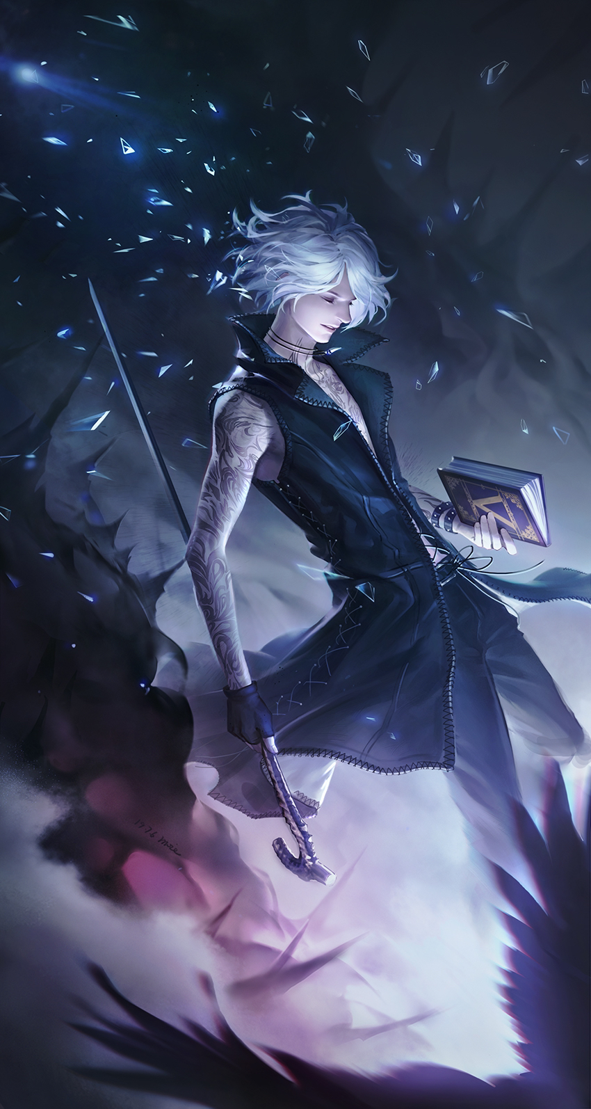 v (devil may cry and 1 more) drawn by moie