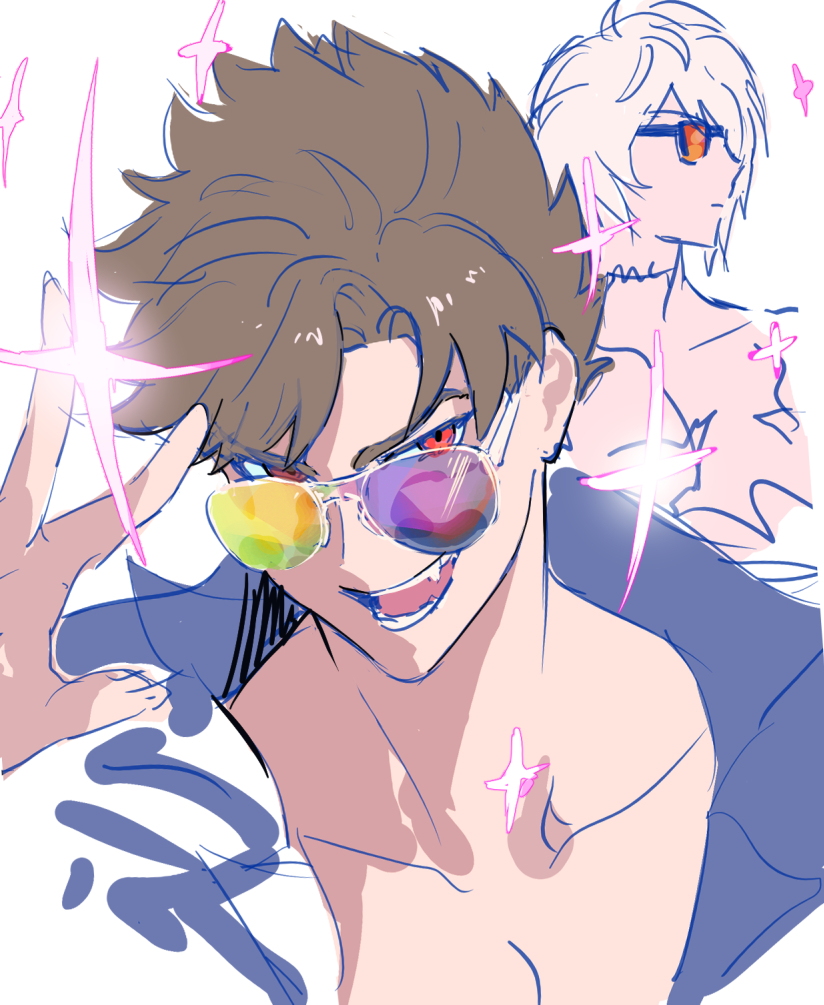 belial and lucilius (granblue fantasy and 1 more) drawn by @_43517