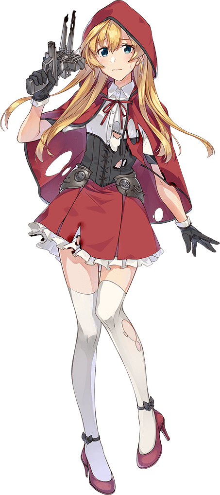 little red riding hood, abukuma kai ni, and abukuma (kantai collection and 1 more) drawn by konishi_(koconatu)