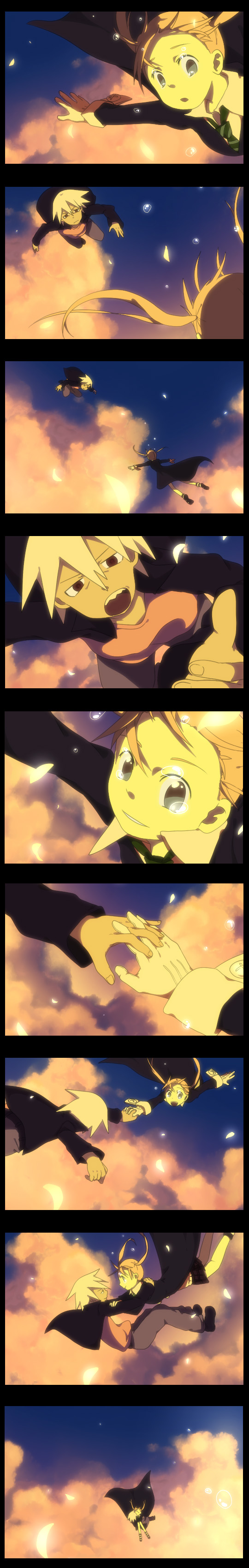 maka albarn and soul evans (soul eater) drawn by aquaxdrop