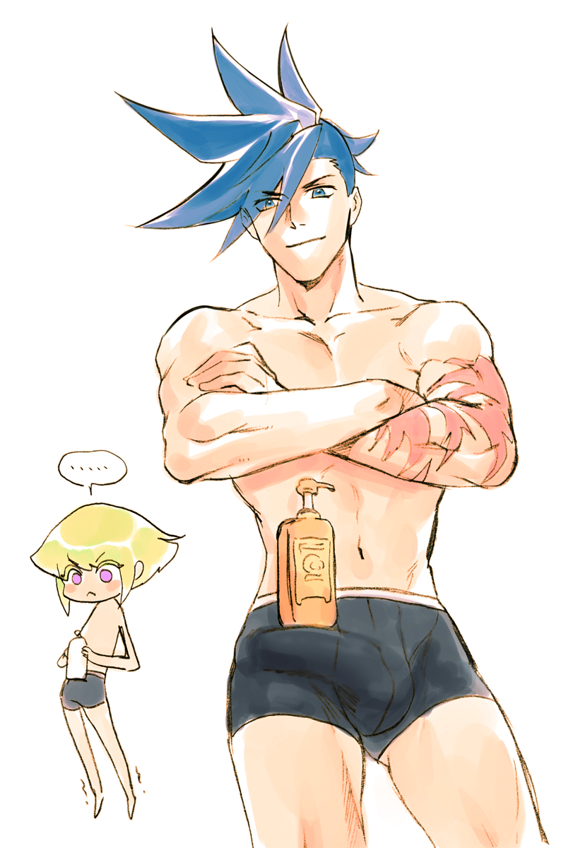 lio fotia and galo thymos (promare) drawn by bae_(baebae)