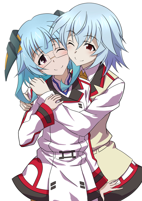 sarashiki tatenashi and sarashiki kanzashi (infinite stratos) drawn by kuroda_ariake