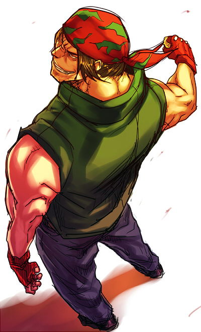 ralf jones (the king of fighters and 1 more) drawn by sawao