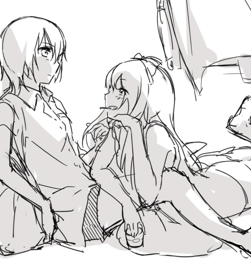 toshinou kyouko and funami yui (yuruyuri) drawn by sao_(0060)
