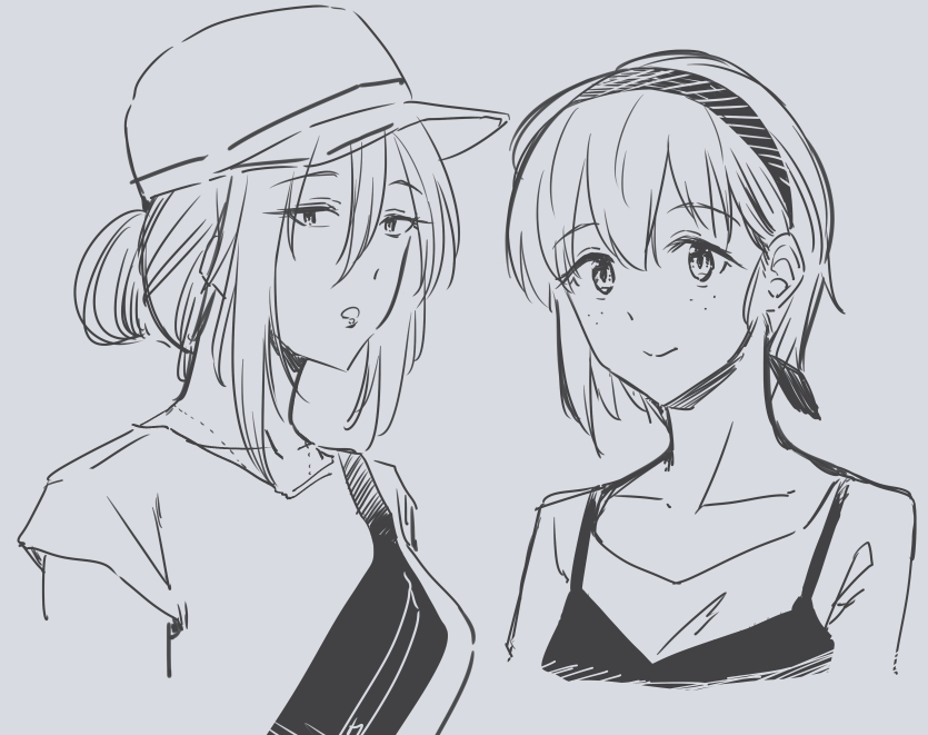 yoshida masaki and tanaka mako (watashi ga motenai no wa dou kangaetemo omaera ga warui!) drawn by orikuchi_hirata
