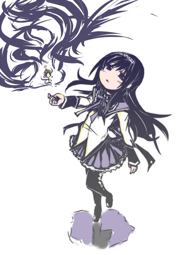 akemi homura (mahou shoujo madoka magica) drawn by totsuki_tooka