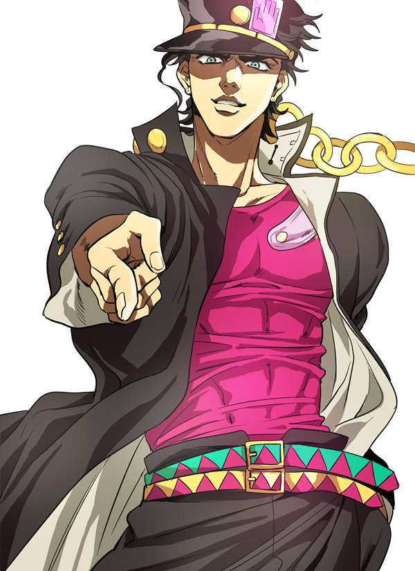 kujo jotaro (jojo no kimyou na bouken and 1 more) drawn by fujimura_(marina)