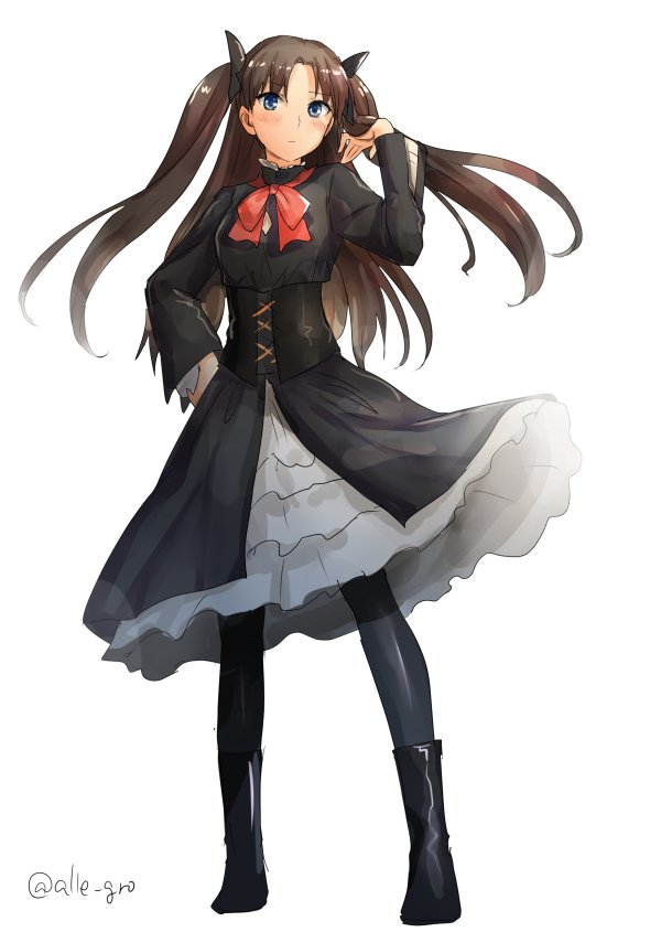 tohsaka rin (fate and 1 more) drawn by alle_gro