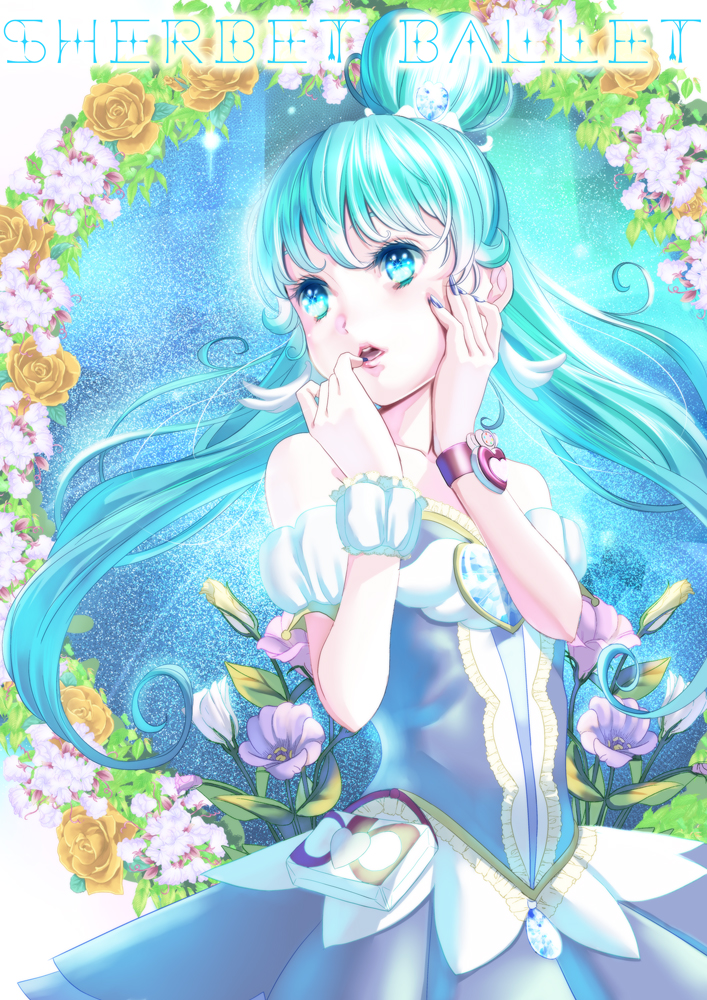 shirayuki hime and cure princess (precure and 1 more) drawn by tarou_(kitsune_kitsune)